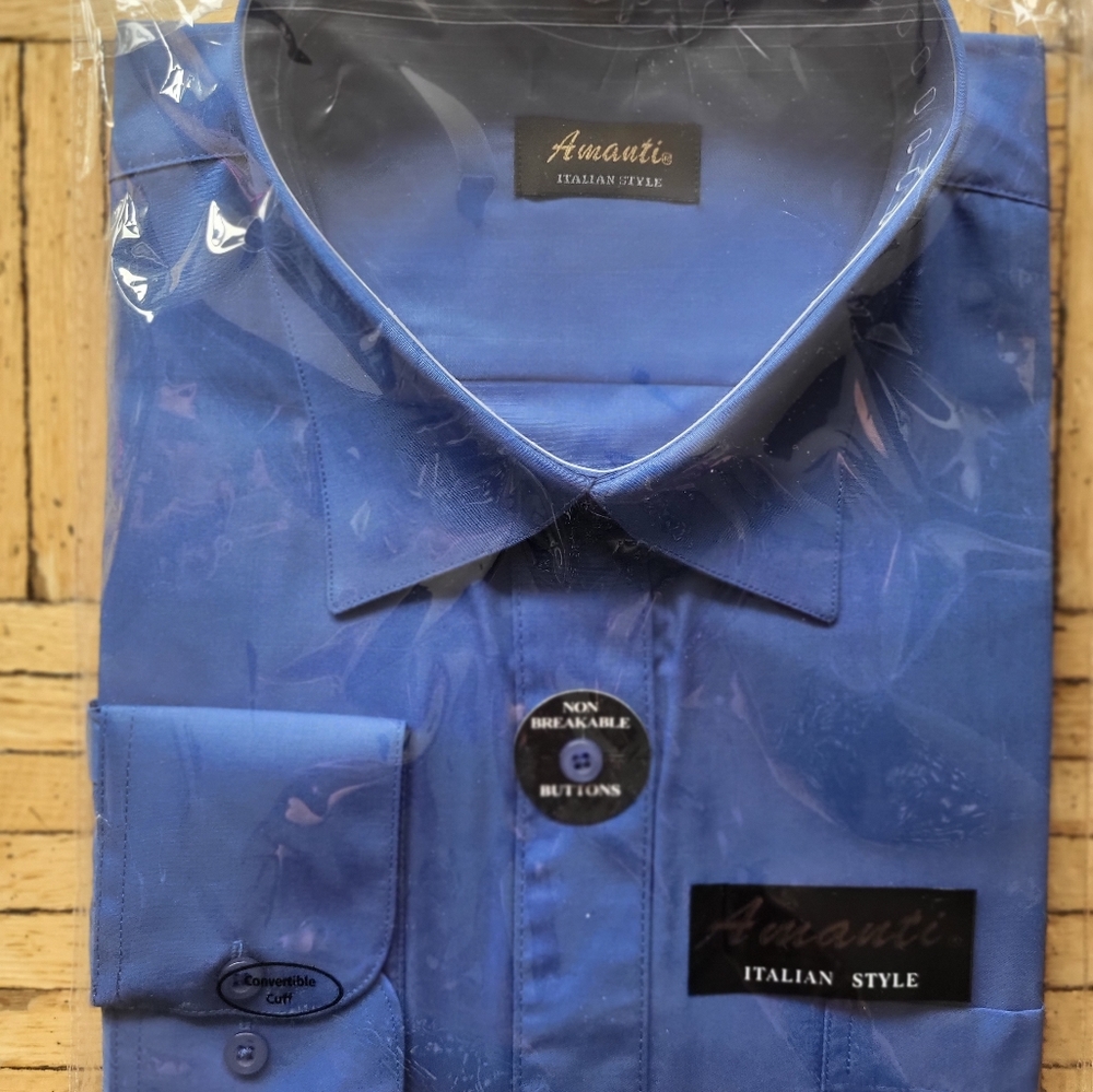 Mens casual button down long sleeve shirt